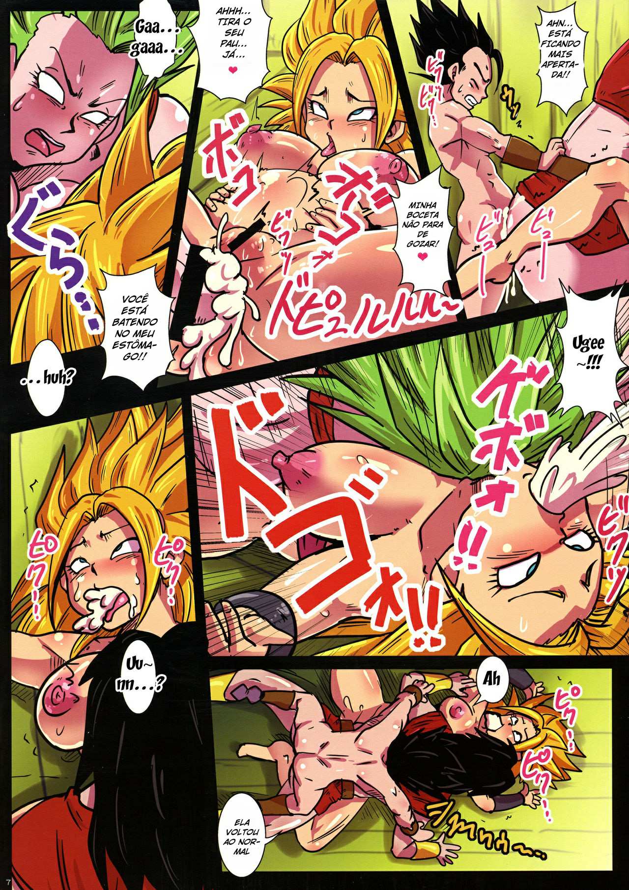 Dragon Ball Super Caulifla Kale e Kefla Hentai