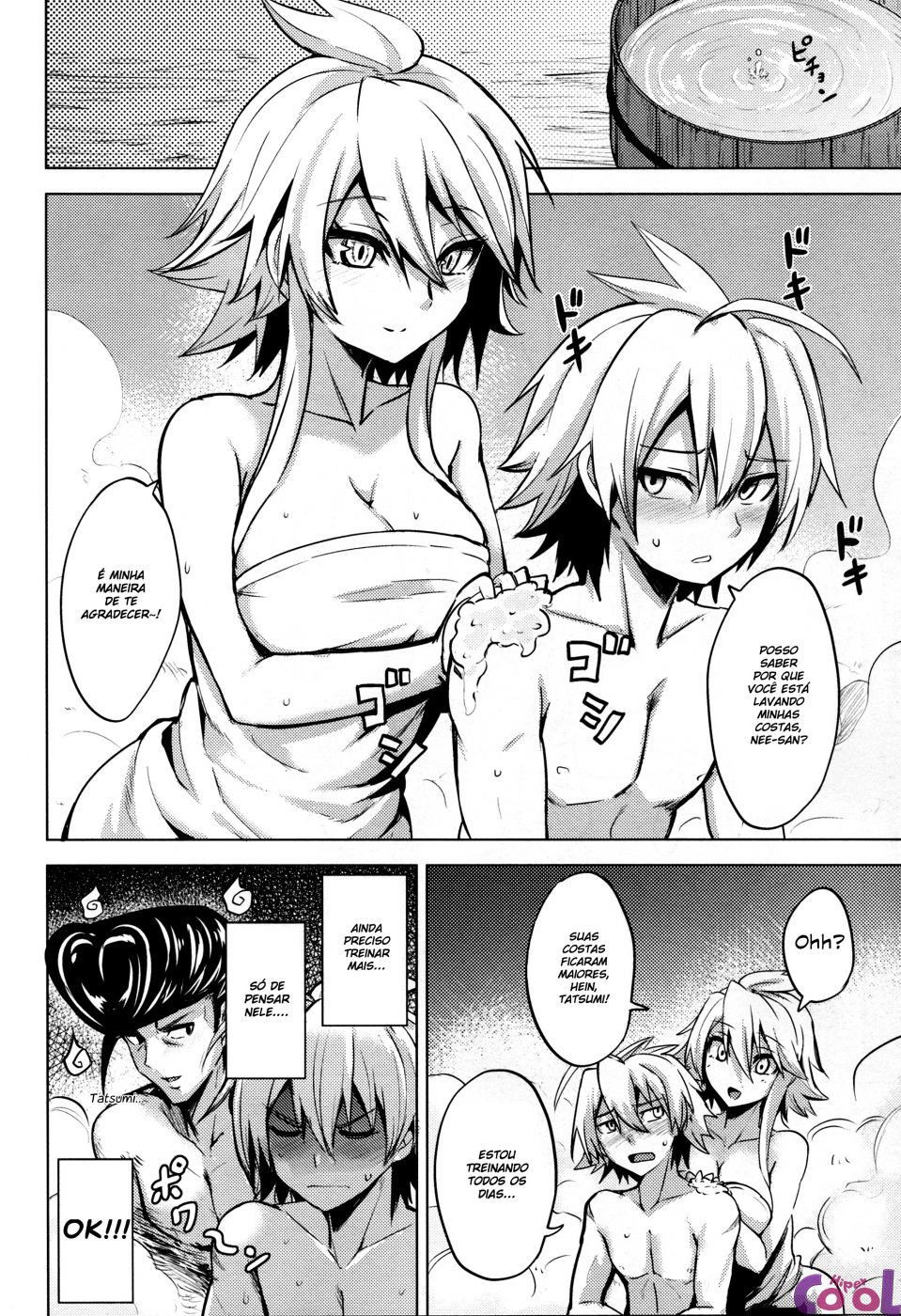 Akame ga Kill Leone transando com Tatsumi Hentai