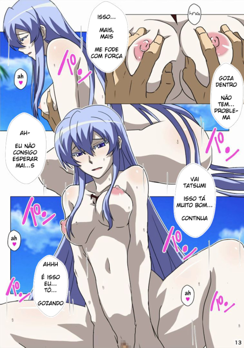 Akame ga Kill Tatsumi comendo a Esdeath Hentai