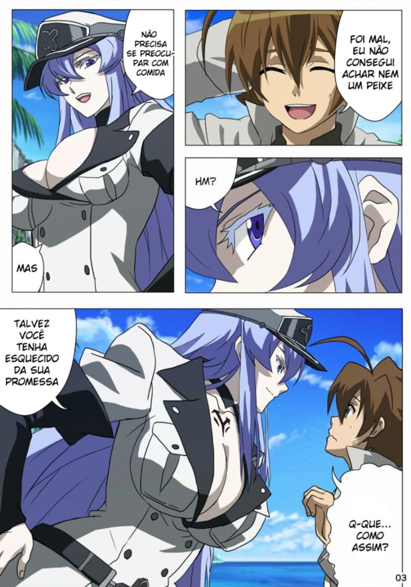 Akame ga Kill Tatsumi comendo a Esdeath Hentai