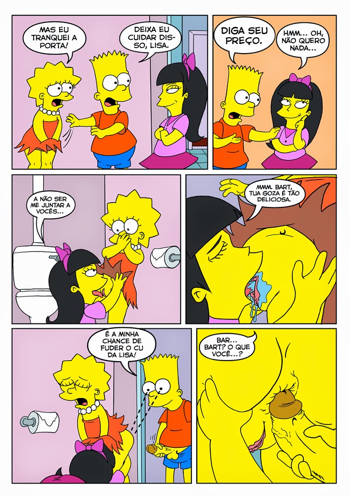 Os Simpsons Bart comendo a Lisa Hentai
