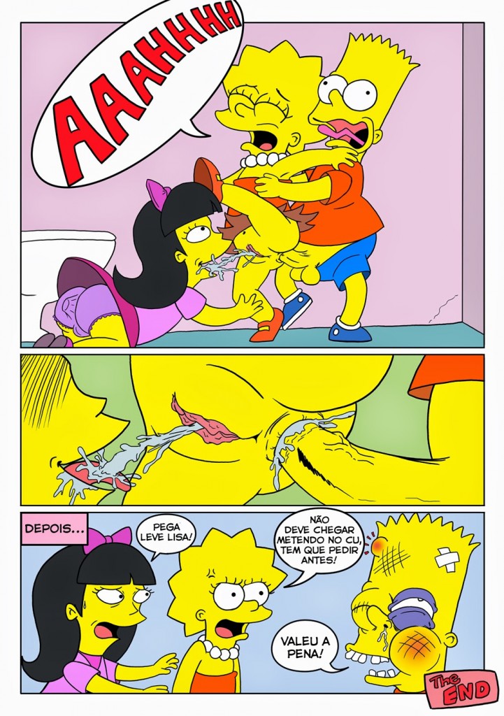 Os Simpsons Bart comendo a Lisa Hentai