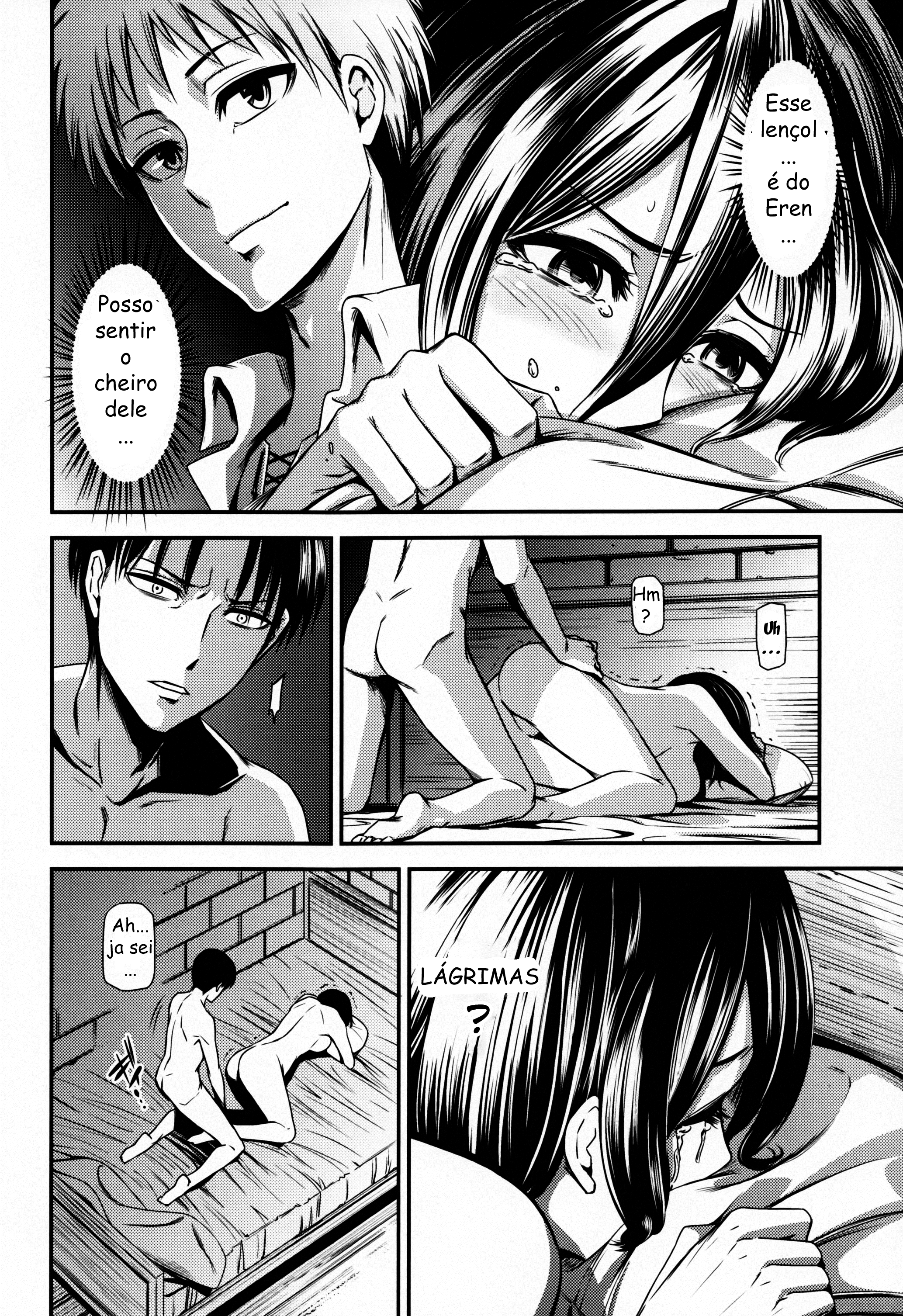 Shingeki no Kyojin Levi comendo a Mikasa Hentai