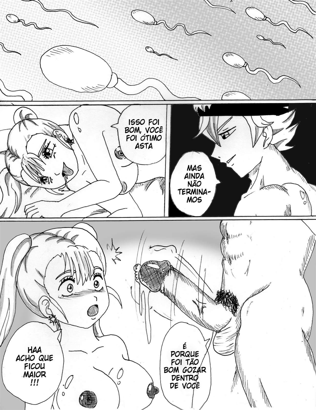 Black Clover Asta x Noelle Formando uma família Hentai