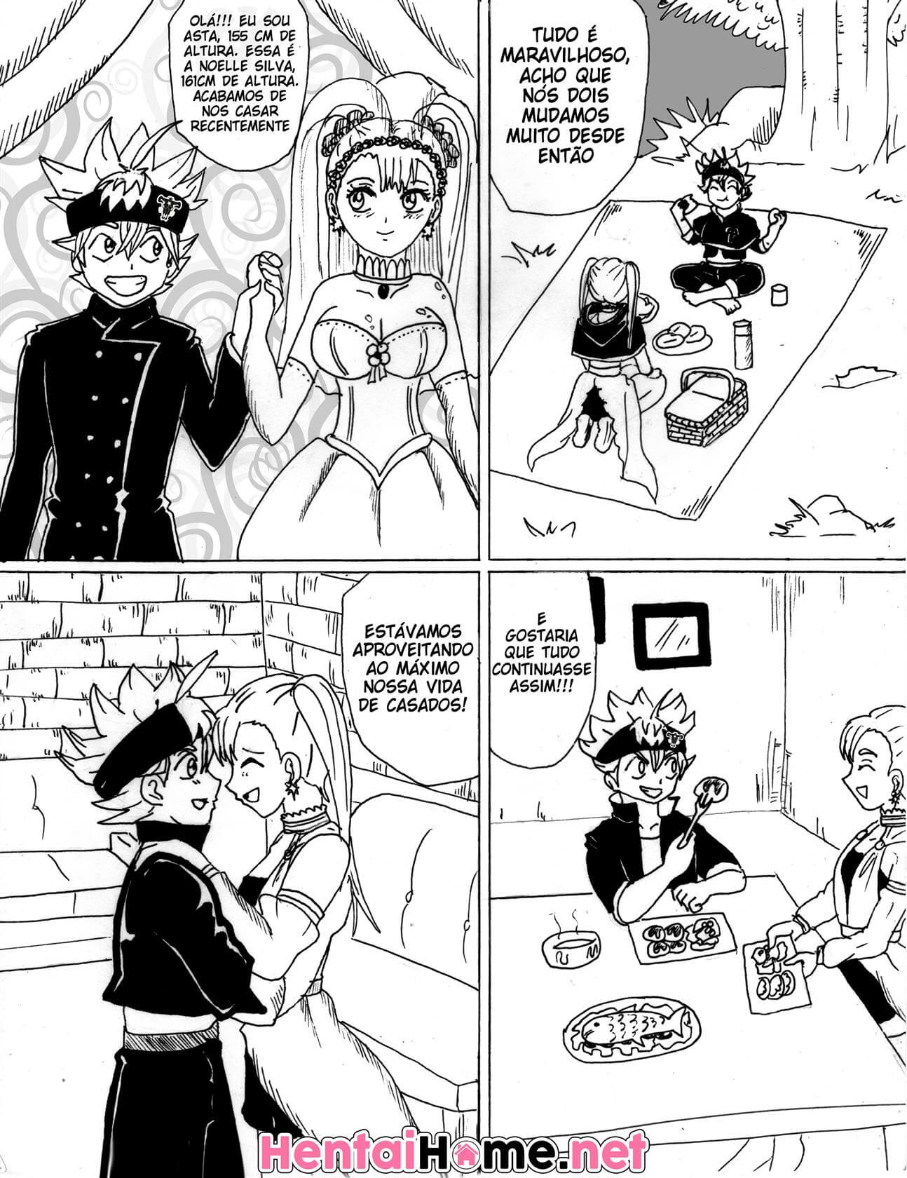 Black Clover Asta x Noelle Formando uma família Hentai