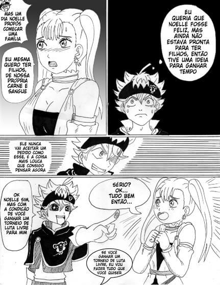 Black Clover Asta x Noelle Formando uma família Hentai