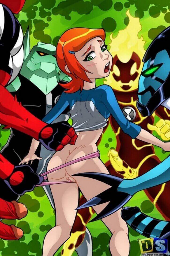 Ben 10 Gwen transando com Alienígenas Hentai