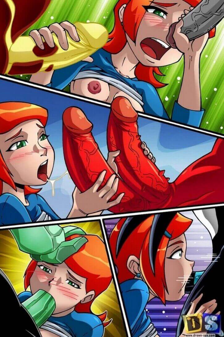 Ben 10 Gwen transando com Alienígenas Hentai